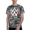 thumbnail image 6 of W-W-E T Shirt, Men's Casual Short Sleeve Shirt, 3D Print Tee Shirt, Crew Neck Shirt, Regular Size, S-3XL, 6 of 9