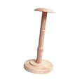 thumbnail image 4 of Estante de exhibición de sombreros, soporte de exhibición de madera, base estable, estante de mesa para sombreros, soporte de exhibición de sombreros Altura total 33cm, 4 of 8
