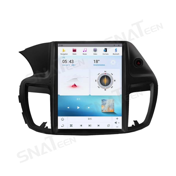 SNATEEN 12.1 inch Carplay Screen/Radio/Multimedia Player for Honda Accord 2014 2015 2016 Models Car Navigation/GPS Upgrade Headunit Android Display 1080P Touch Screen Receiver Replace System