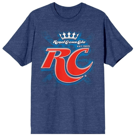 RC Cola Classic Logo Women's Navy Blue Heather Graphic Tee-3XL
