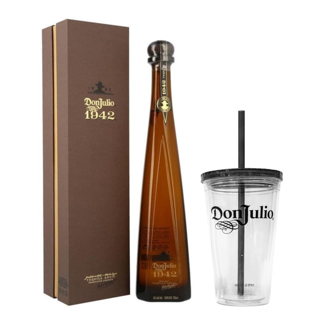 Pack Tequila Don Julio Añejo 1942 750 ml Solarum Vaso