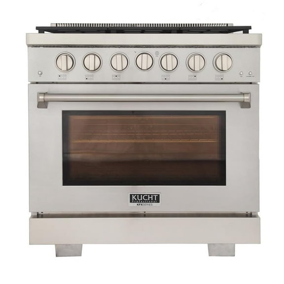 Pemberly Row 36" Propane Gas Range in Stainless Steel with True Simmer Burners