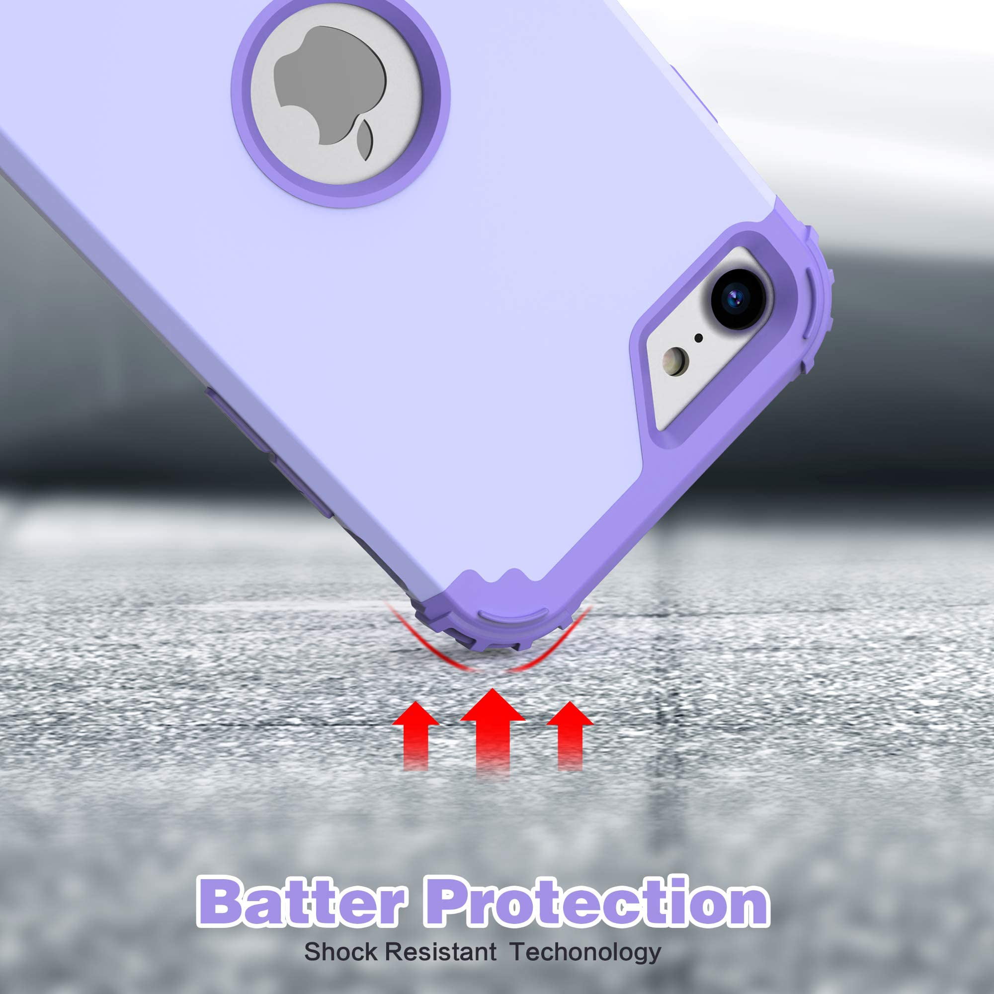 Avizar Back Cover iPhone 12 Pro Max Semi-Rigid Soft Touch Compatible Qi Purple Violet