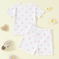 thumbnail image 4 of 3T Girl Clothes Summer Clothes Newborn Girl Outfits,Girls' Clothing Sets, Bow Print Top with Shorts Set for Baby Girl Summer Fashion Casual Fashion Outfit, 4 of 9