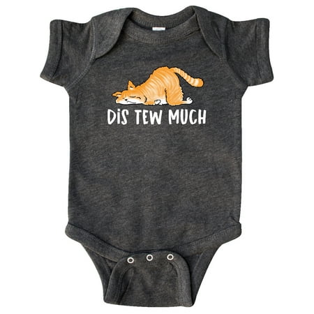 

Inktastic Napping Dis Tew Much Longhair Orangestriped Cat Gift Baby Boy or Baby Girl Bodysuit