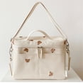 thumbnail image 4 of Bolsa térmica con oso bordado coreano, bolsa de almacenamiento para cochecito de bebé, bolsa térmica, bolsa térmica, 4 of 6