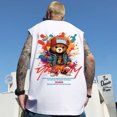 thumbnail image 2 of Nuevas camisetas sin mangas con estampado de oso y grafiti de moda de hip hop para hombre, ropa de verano de gran tamaño, camisetas sin mangas, chaleco de calle Y2K, 2 of 5