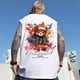thumbnail image 2 of Nuevas camisetas sin mangas con estampado de oso y grafiti de moda de hip hop para hombre, ropa de verano de gran tamaño, camisetas sin mangas, chaleco de calle Y2K, 2 of 5