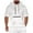 White, variant on ameIAEA Men Short Sleeve Hoodies Summer Casual Drawstring Pullover Sweatshirts with Pocket