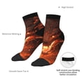 thumbnail image 6 of Pofeuu Magma Fire Black Dragon Print 30cm Socks, Adult Running Hiking Socks for Youth and Adult, 6 of 7