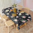 thumbnail image 3 of Pioneer Flower Floral Print Pattern Rectangle Tablecloth 60"x102", Waterproof Polyester Table Cloth, Wipeable Spillproof for Dining Camping Indoor Outdoor, 3 of 6