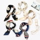 thumbnail image 4 of Sonducket Bufanda pequeña para mujer, chales de satén, cinta para el pelo Vintage, bufandas de moda portátiles, pañuelo multiusos para el Ropa, zapatos y accesorios Miscelánea Azul oscuro, 4 of 6
