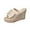 Beige Wedges Shoes for Women, variant on Hopeusnice Wedges Shoes for Women Soft Non-Slip Breathable Women's Wedges Shoes Open Toe Wedge Heel Flock Materials Summer Shoes Trendy Roman Comfortable Walking Shoes Beige 42