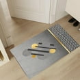 thumbnail image 6 of Memory Foam Bath Mat with Cobblestone Design, Super Soft & Quick-Dry Bathroom Rugs, Machine Washable Non-Slip Absorbent Floor Mat for Bathroom Shower Tub, 16x24 Inch, Gray by PALIFEUR, 6 of 7
