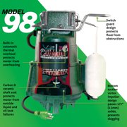 Zoeller M98 Cast Iron Effluent or Dewatering Submersible Sump Pump