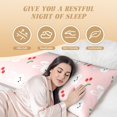thumbnail image 6 of Fuzoiu Rabbit And Cherry Print Body Pillowcase 20x54 in,Long Pillow Case, Microfiber Body Pillow Cover, Soft and Breathable Pillowcase, 6 of 7
