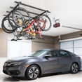 thumbnail image 4 of Ceiling Bike Rack for Garage, Ceiling-Mounted Bicycle Storage Hooks for 4 Bikes (Horizontal) or 8 Bikes (Vertical), Adjustable Overhead Bicycle Hooks for Mountain, Road, and Kids' Bike, 4 of 8