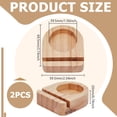 thumbnail image 2 of Wood Candle Holder Arch PeachPuff 69.5x59.5x20mm Inner Diameter: 39.5mm, 2 of 9