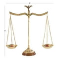 thumbnail image 4 of 12" Metal Floral Small Vintage Style Decorative Scales with Red and Green Floral Accents, by DecMode, 4 of 14
