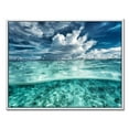 thumbnail image 2 of Designart Amazing Underwater Seascape And Clouds FLOAT FRAME WALL ART, 2 of 4