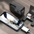 thumbnail image 4 of Memory Card Reader USB OTG Adapter USB Type-C Micro SD Card Reader Compatible with iPhone iPad MacBook, Memory Card Holder Organizer Case, 4 of 5