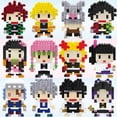 thumbnail image 1 of Demon Slayer Diamond blocks Building block, Anime de dibujos animados, Nezuko, Tanjirou, Zenitsu, Inosuke, Kanawo, Shinobu, Tengen, juguetes para niños, 1 of 1