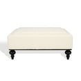 thumbnail image 2 of SAFAVIEH Couture Rosealina Contemporary Boucle Tufted Cocktail Ottoman, Ivory, 2 of 12