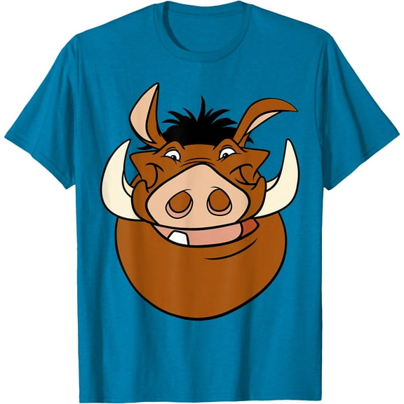 The Lion King Pumbaa Big Face Portrait DTG Print Unisex T-Shirt