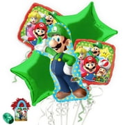 Mario Bros Luigi Balloon Bouquet Kit