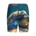 thumbnail image 4 of Picia Sunshine Underwater Sand Turtle Pajama Shorts for Men, Men's Pajama Bottoms, Sleepwear,Short Pajama Pants-4X-Large, 4 of 9