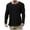 Black, variant on Qingpeng Men's Long Sleeve Shirts Solid Casual Loose Crewneck Pullover T-Shirt