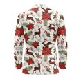 thumbnail image 5 of KUIFORTI Poinsettia Men's Suit Jacket Lightweight Blazer One Button Outfit for Weddings Business Meetings Prom Dinners Travel and Daily Wear, 5 of 7