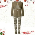 thumbnail image 2 of Shadoumai Matching Family Christmas Pajamas For Couples, Xmas Tree Print Tops Long Sleeve Holiday Sleepwear Sets For Mom Dad Fall Clothes, 2 of 6