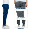 thumbnail image 2 of Galaxy By Harvic Men's Fleece Jogger Sweatpants (S-2XL), 2 of 5