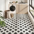 thumbnail image 3 of DEWOO 12''x12'' Peel and Stick Kitchen Backsplash Tiles Floral Cute Contact Paper Vintage Village Country Cottage Wallpaper Farmhouse Renter Friendly Geometry Heat & Water Resistant Kitchen Bedroom, 3 of 7