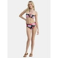 thumbnail image 2 of Time and Tru Floral Women’s and Women’s Plus High Waisted Floral Bikini Swim Bottoms, Sizes XS-2X, 2 of 3