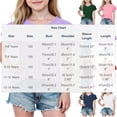 thumbnail image 7 of HAiming Girls Tops Ruffle Short Sleeve Tiered Tee Solid Color Loose Casual Trendy T Shirts Summer Beach Vacation Workout Kids Tops, 7 of 7