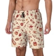 thumbnail image 1 of Fotbe Red Wine Traje de Baño para Hombre – Shorts de Natación de Secado Rápido con Forro y Bolsillos-Medium, 1 of 6