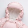 thumbnail image 4 of AINIYS Kids Padded Snowsuit Set with Hooded Neckline, Zip Closure, Warm Design with Booties Children's Clothing for Winter & Outdoor Wear Pink 6 Months, 4 of 7