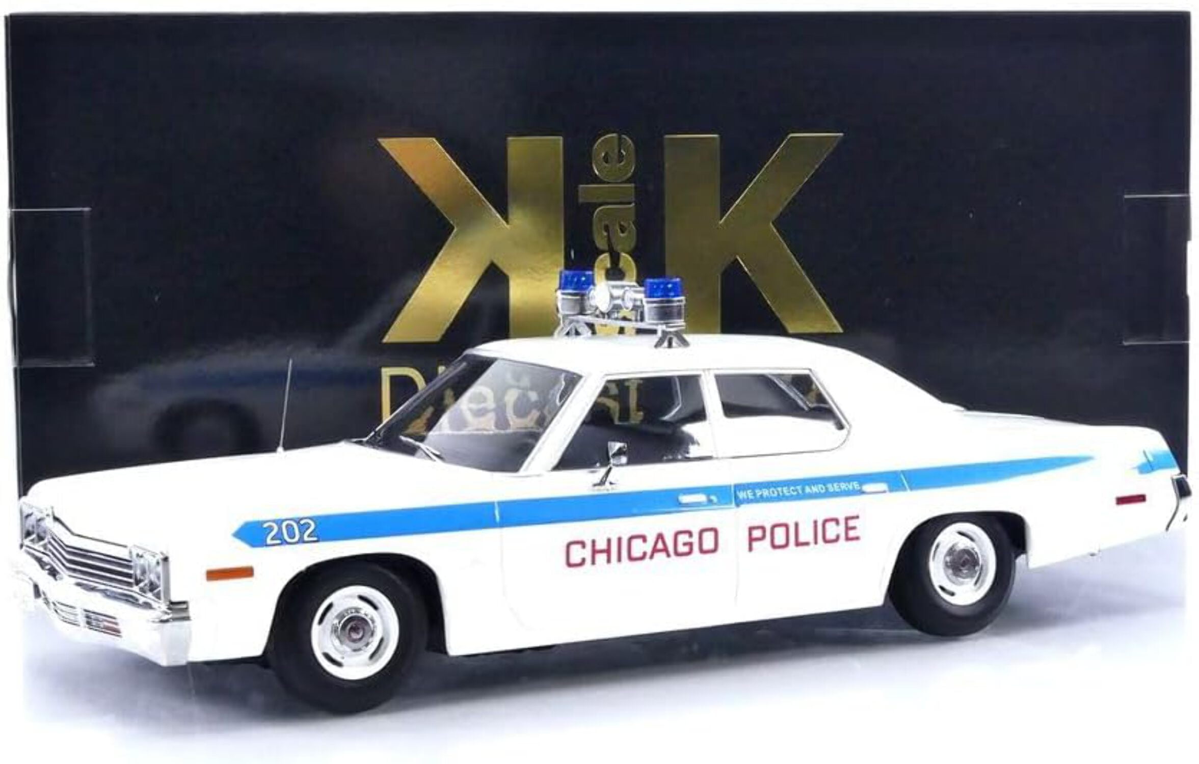 ミニカー 1/18 Dodge Monaco 1974 Chicago Police KK SCALE MODELS 1/18 - DODGE Monaco Chicago Police - 1974