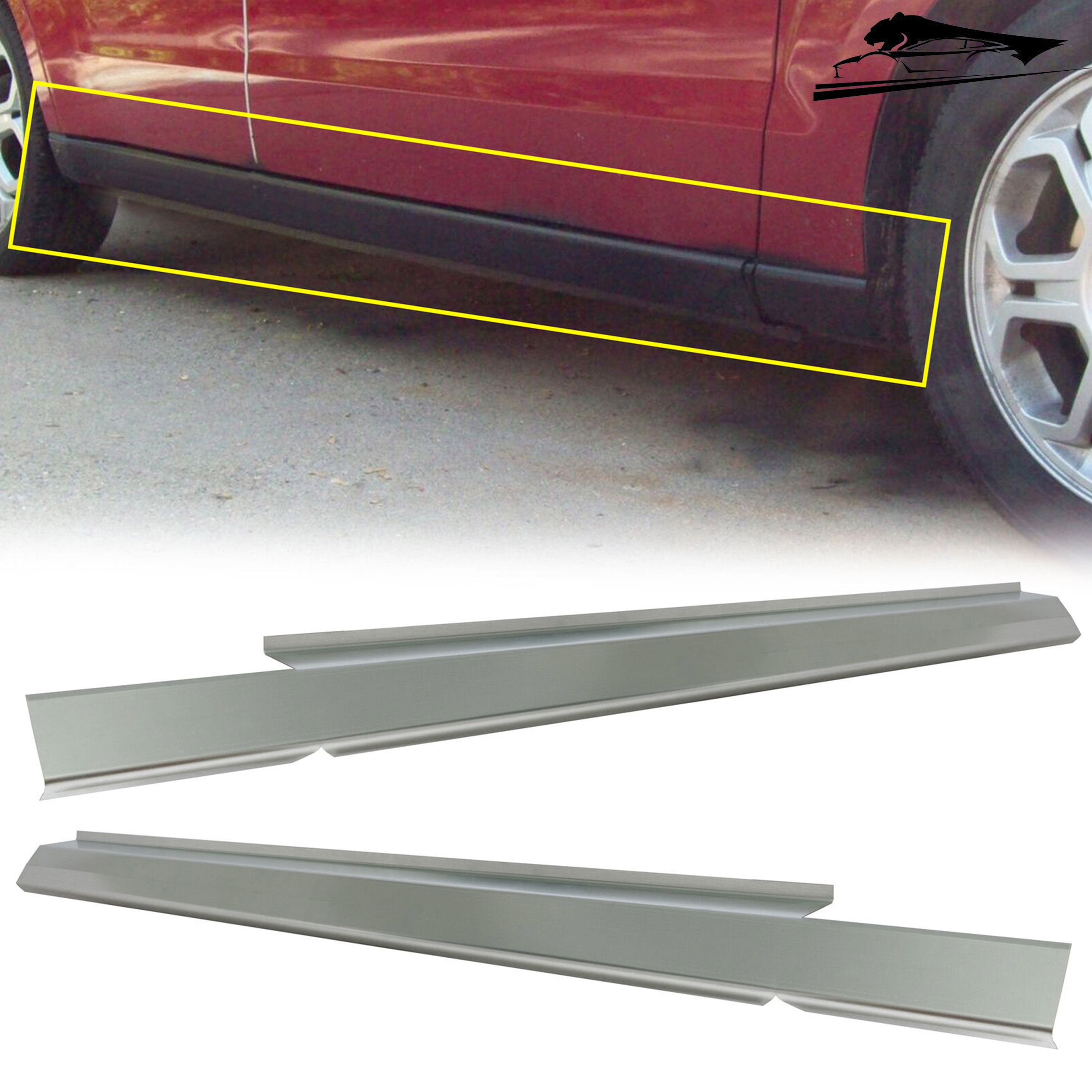 Kojem Slipon 68 Inch Outer Rocker Panel 4 door for 20082011 Ford Focus Set of Left and Right