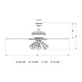 thumbnail image 6 of Vaxcel Clybourn Farmhouse Industrial 52 inch Bronze Ceiling Fan with Wire Cage LED Light Kit, 6 of 10