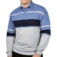 thumbnail image 2 of NEW! Classics by Palmland L/S Horizontal Stripes Banded Bottom Shirt - 3 Colors, 2 of 7
