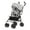 Light Gray, variant on Dream On Me Vista Moonwalk Stroller, Lightweight Infant Stroller with Compact Fold, Multi-Position Recline, Canopy with Sun Visor, Perfect for Traveling and Theme Parks, Mint