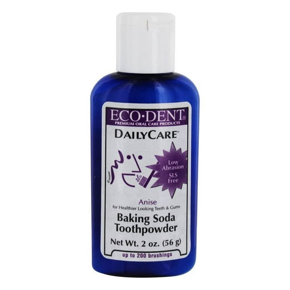 Eco-Dent DailyCare Anise Baking Soda Toothpowder - 2 oz - Pack of 3