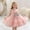 Pink, variant on CIAKGIAF Girls for Dresses Crew Neck Mesh Fluffy Princess Pleated Bow Sleeveless Dresses Hot Pink for 3-4Years