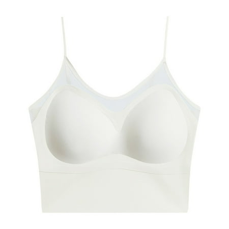 VMESZQFG Women s Wireless Bra Bras Strapless Comfortable Adjustable Bra No Underwire Seamless Bra For Women White