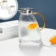 thumbnail image 1 of Hervidor de agua fría de vidrio 1400ml | Patrón de martillos poligonales | Borosilicato resistente al calor | Diseño antideslizante esmerilado | Mango ergonómico ancho | Vertido de precisión sin, 1 of 7