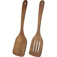 thumbnail image 1 of Juego de 2 utensilios de cocina con sartén protectora de madera elegante, resistente al calor y antibacteriano, sin plástico y pala saludable, 1 of 6
