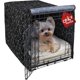 thumbnail image 3 of Funda para jaula de perro de 42 pulgadas, funda de poliéster duradera para perrera de mascotas, ajuste universal para jaula de perro de alambre 1 (negro), 3 of 3